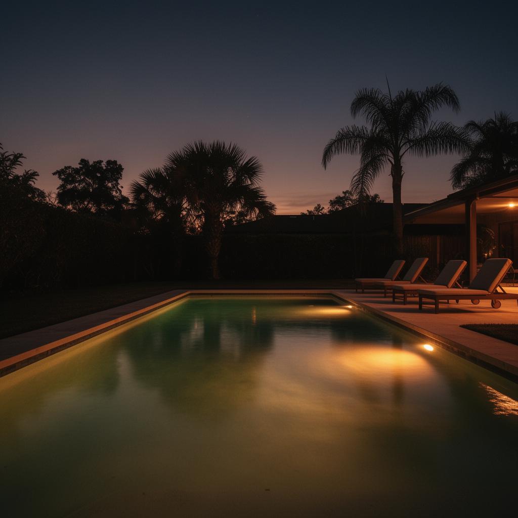 Lit pool
